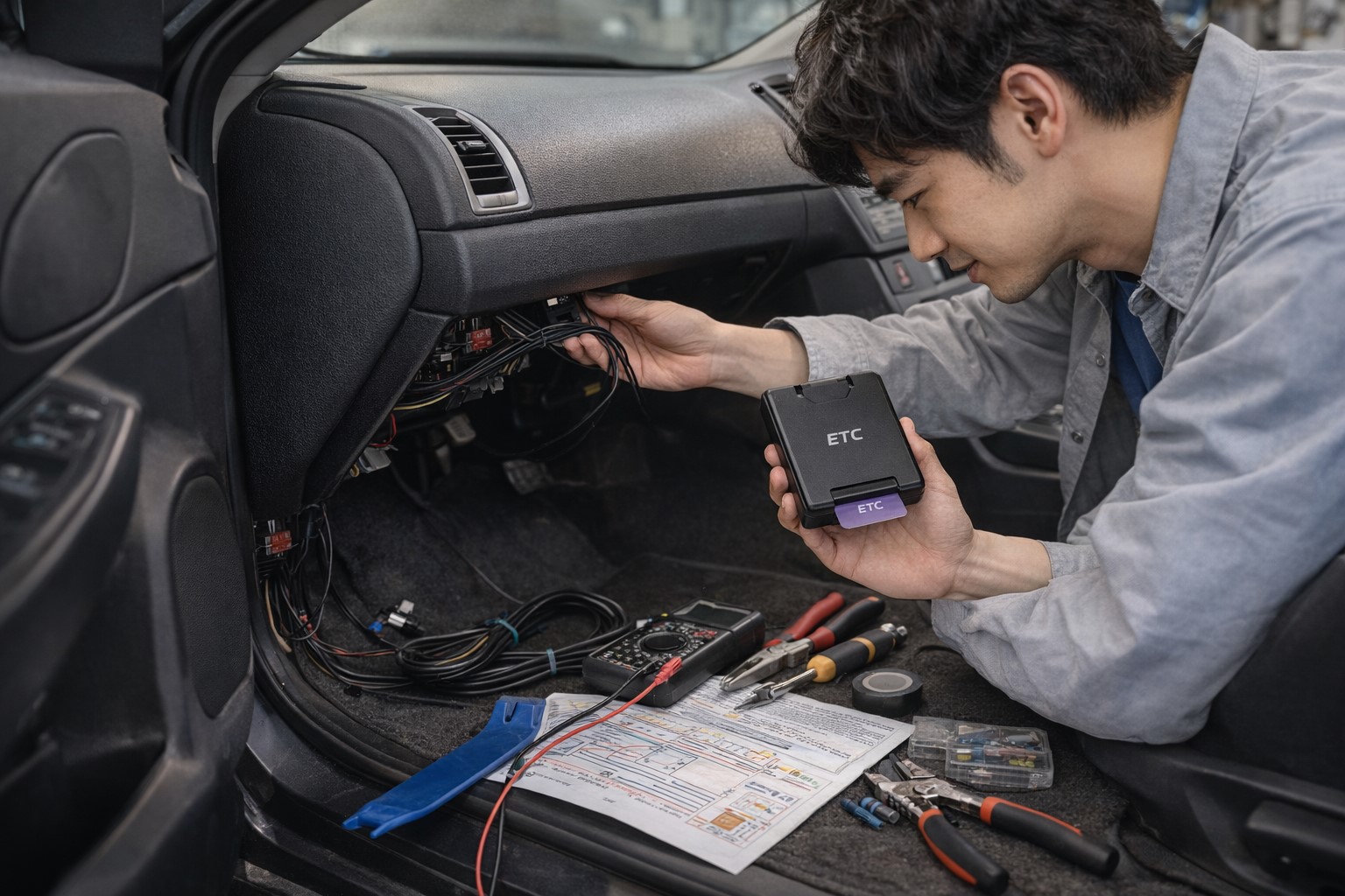 ETCを自分で取り付けるための手順