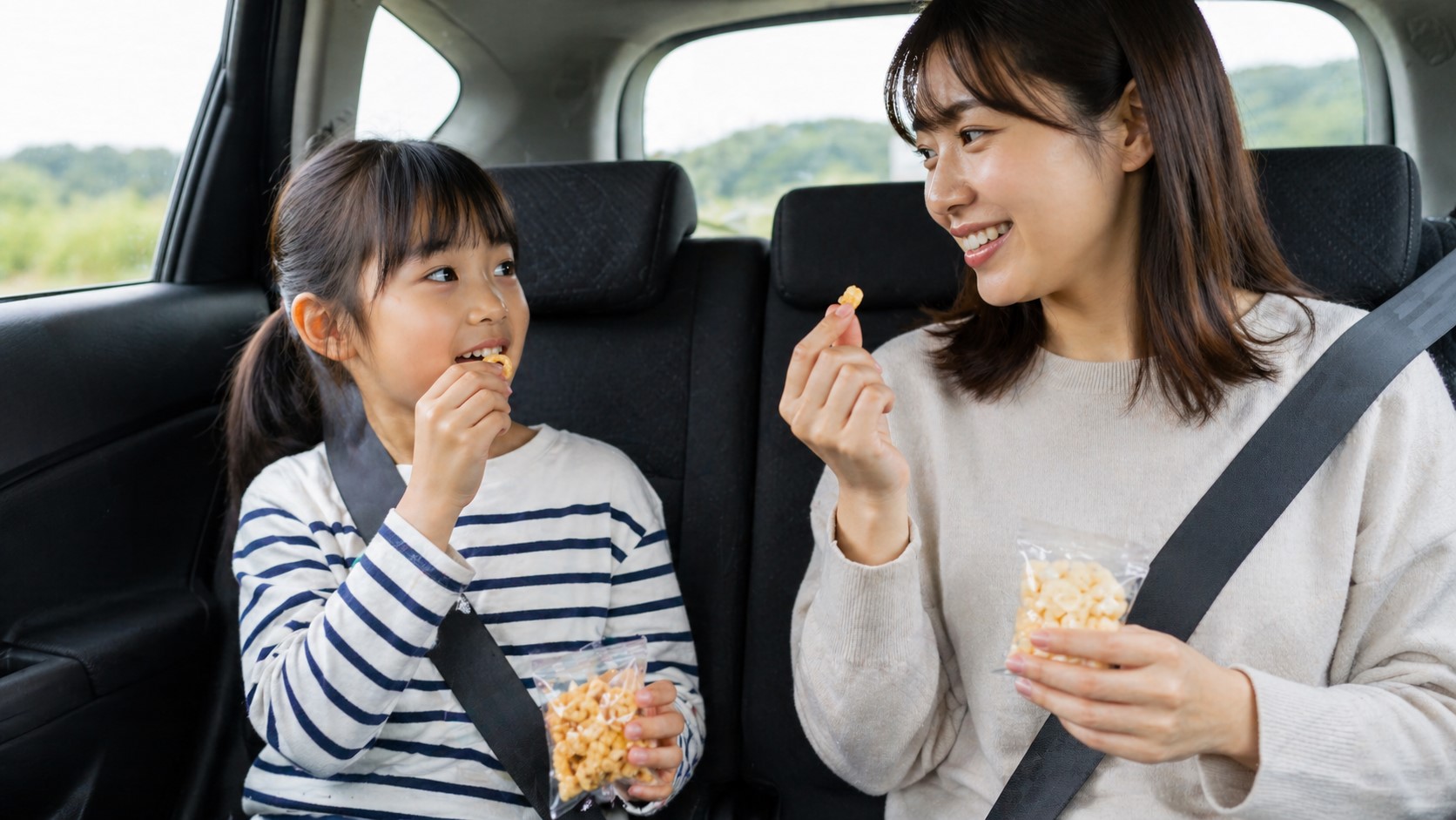 車での移動向け手が汚れない種類