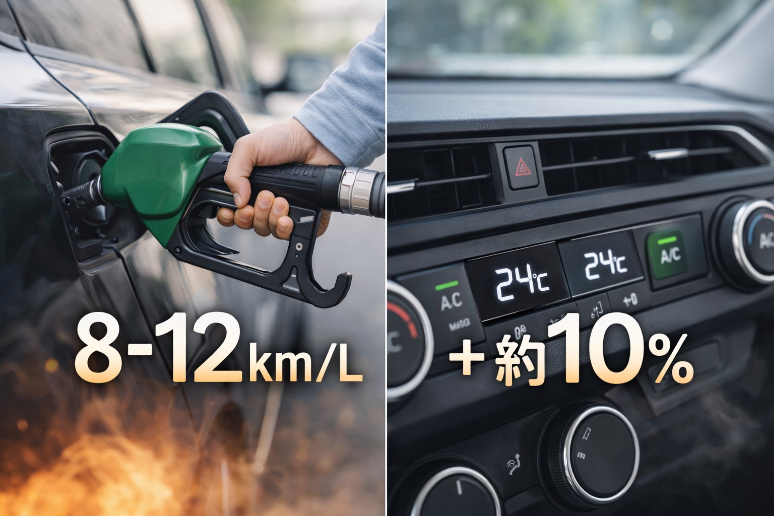 実際のガソリン消費量の目安