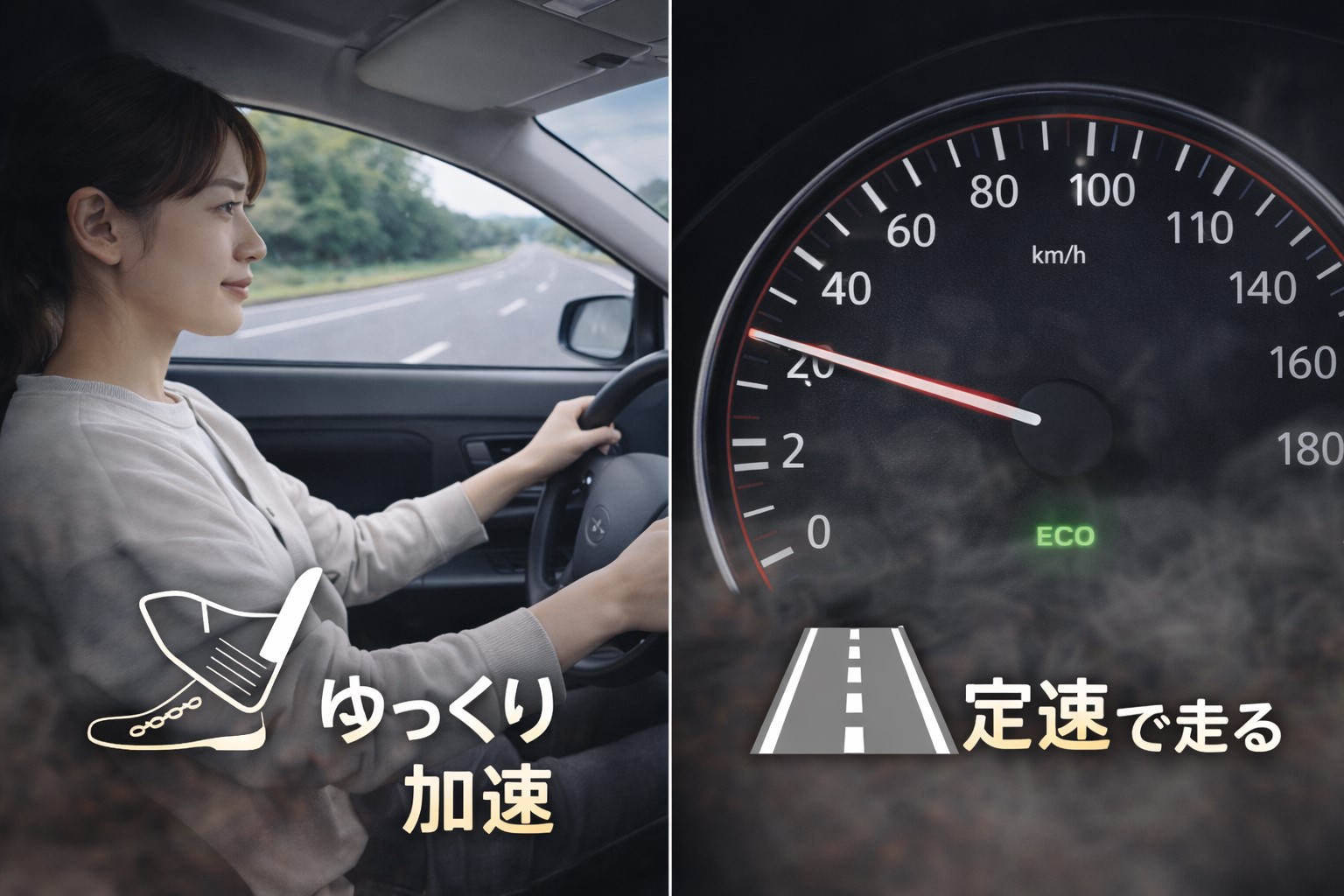 ドライブで燃費良くするコツ