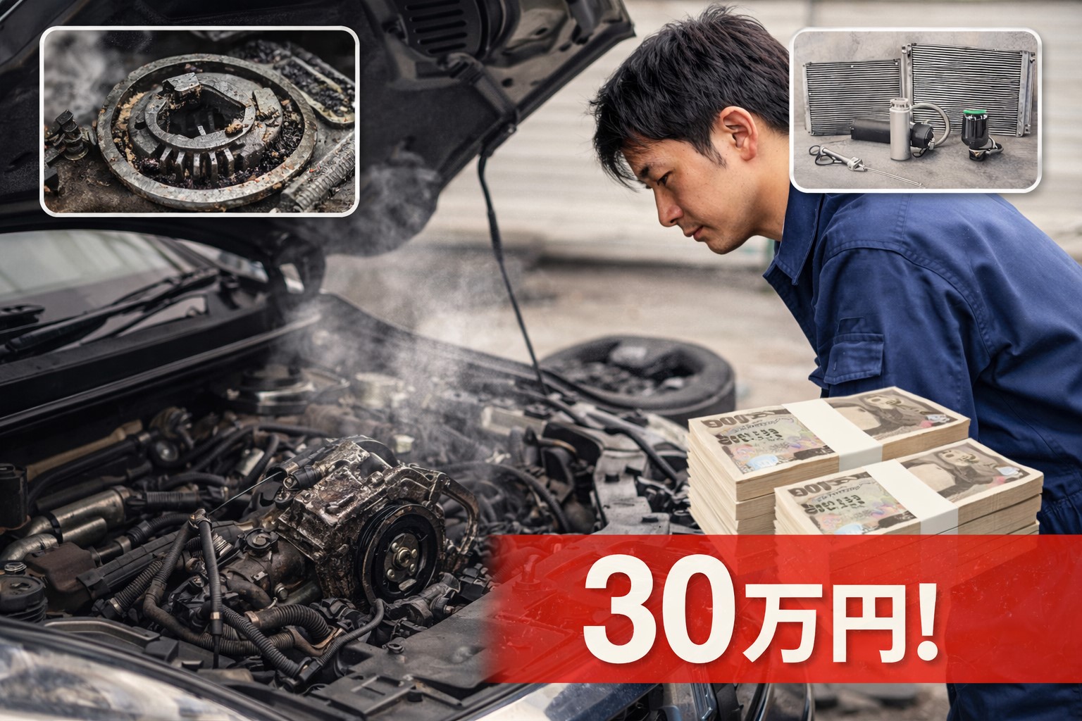 エアコン修理30万になるケース