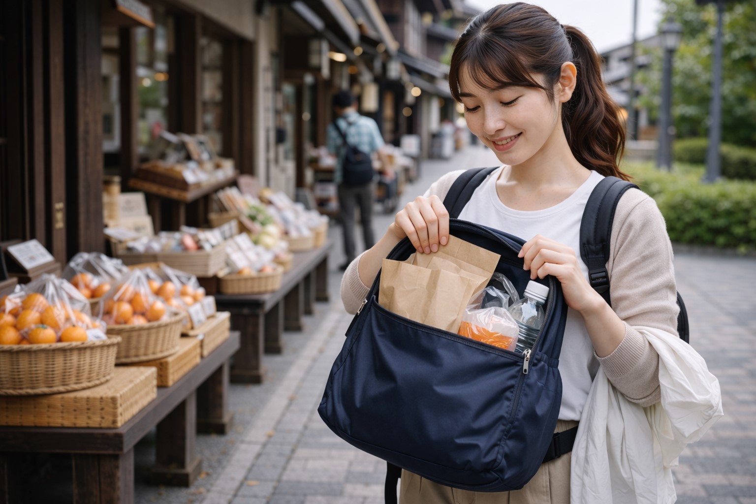 荷物が増えた時のエコバッグ活用