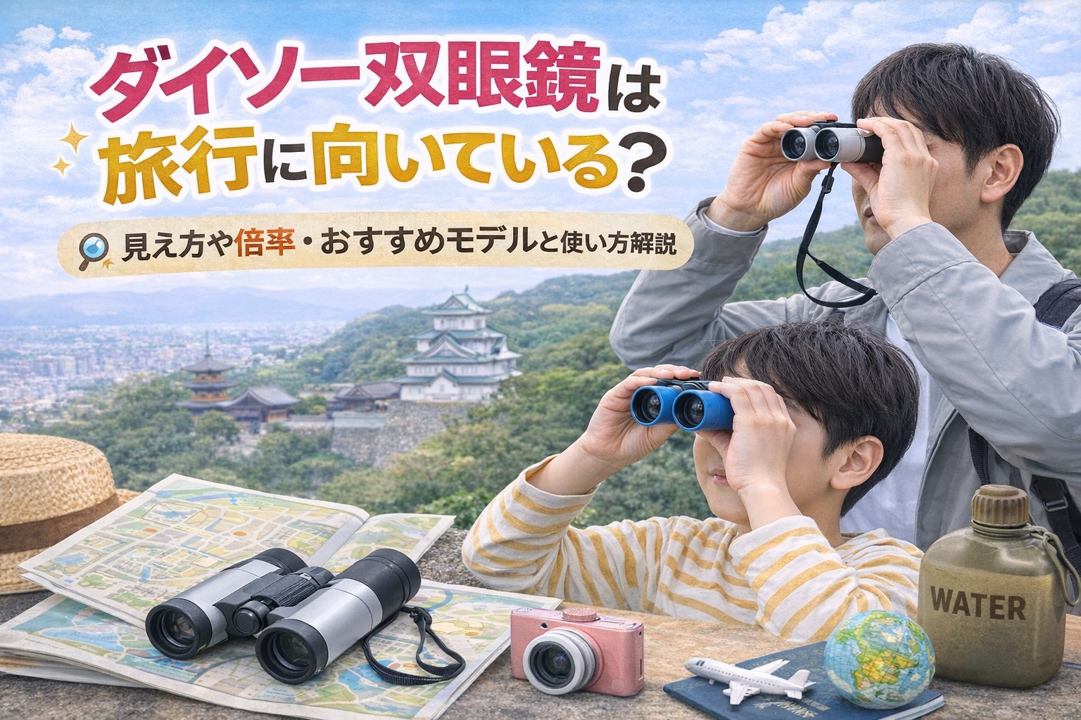 ダイソー双眼鏡は旅行に向いている？見え方や倍率・おすすめモデルと戦術解説