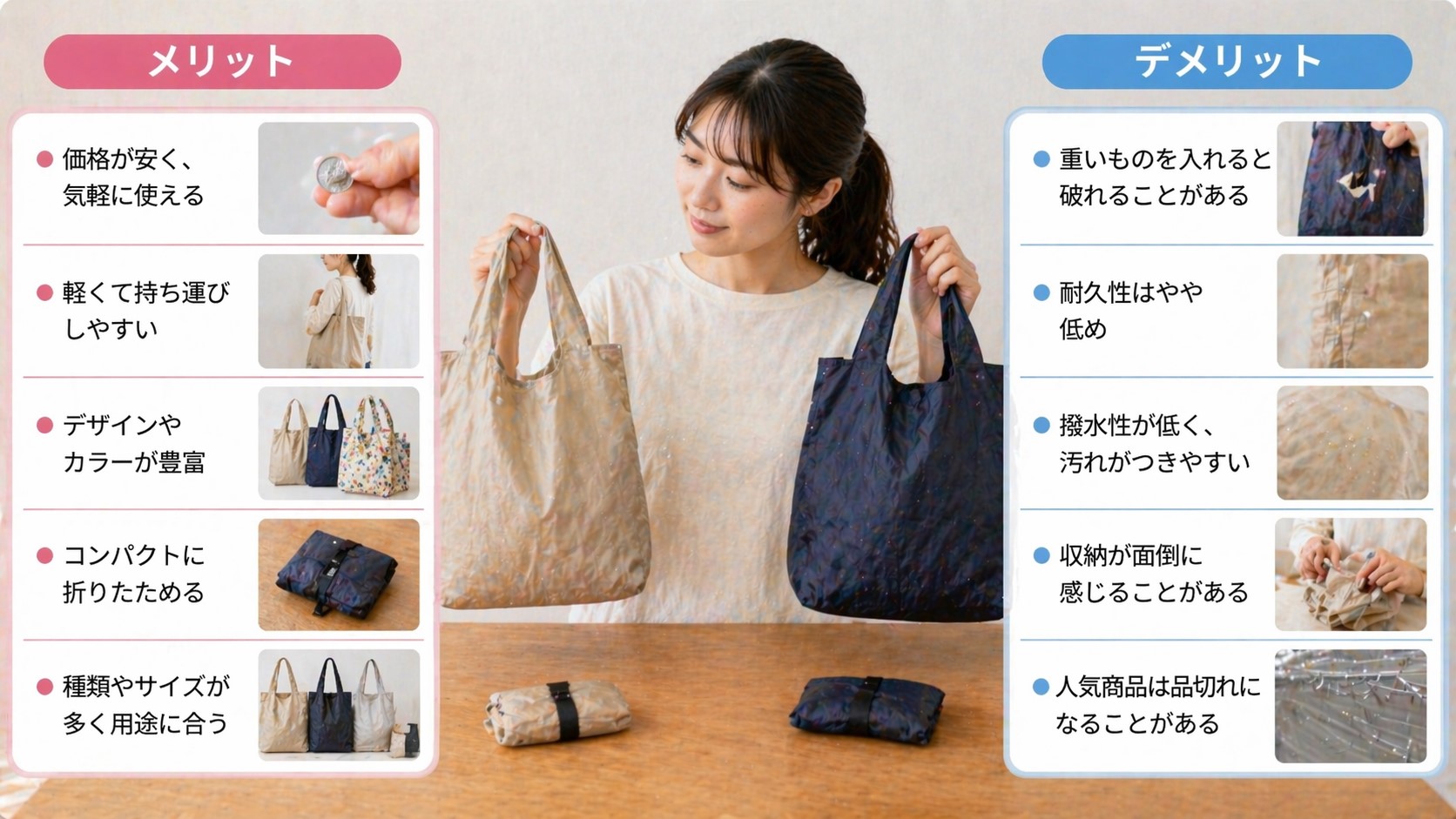 ダイソーエコバッグのメリットとデメリット