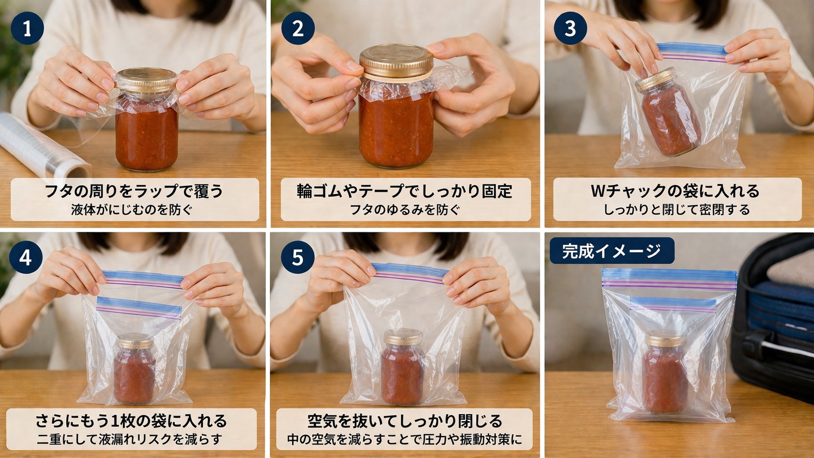 フリーザーバッグで液漏れ対策のコツ