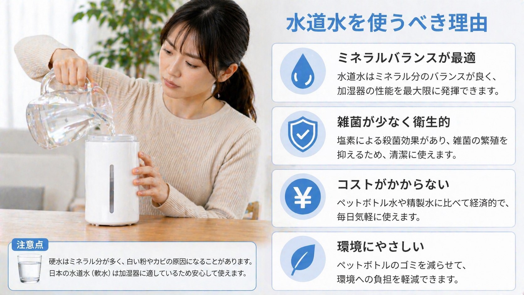 水道水を使うべき理由