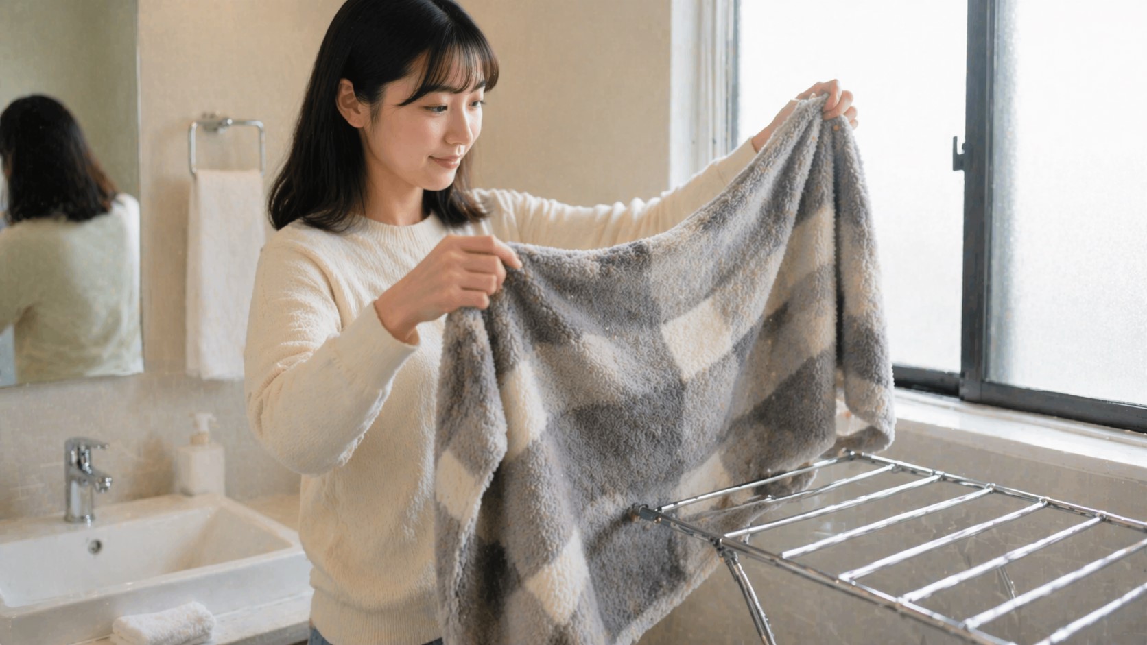 旅先で洗濯してもすぐ乾き衛生的