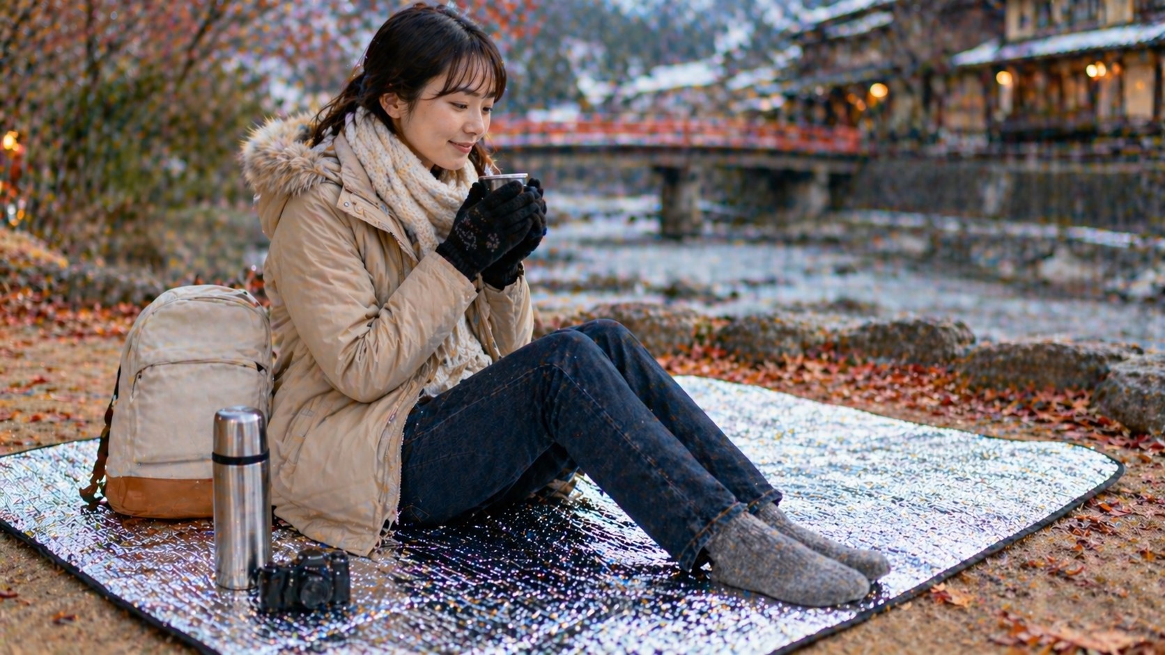 寒い季節の旅行にはアルミシートが活躍