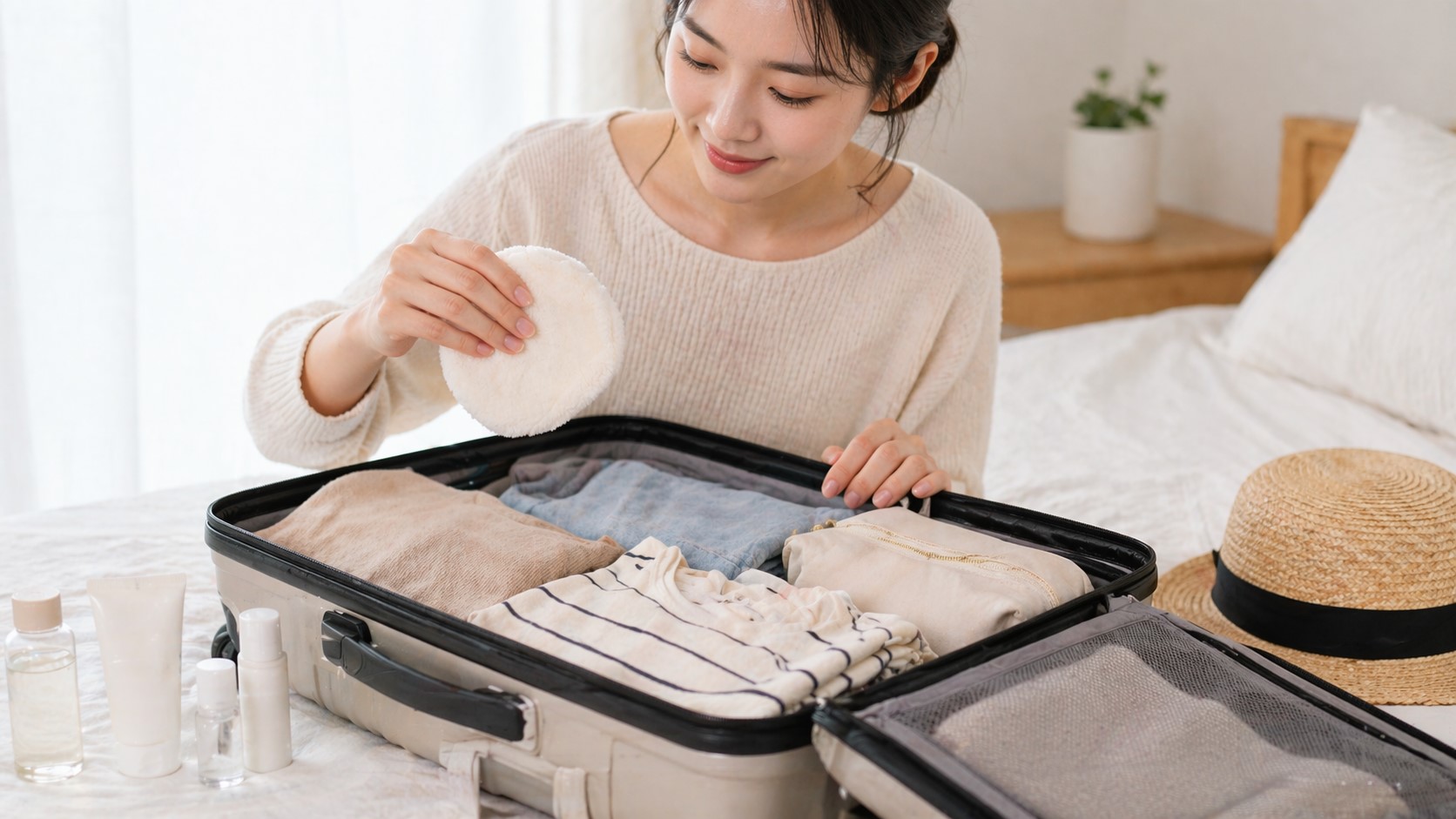 かさばる旅行の荷物を減らせる