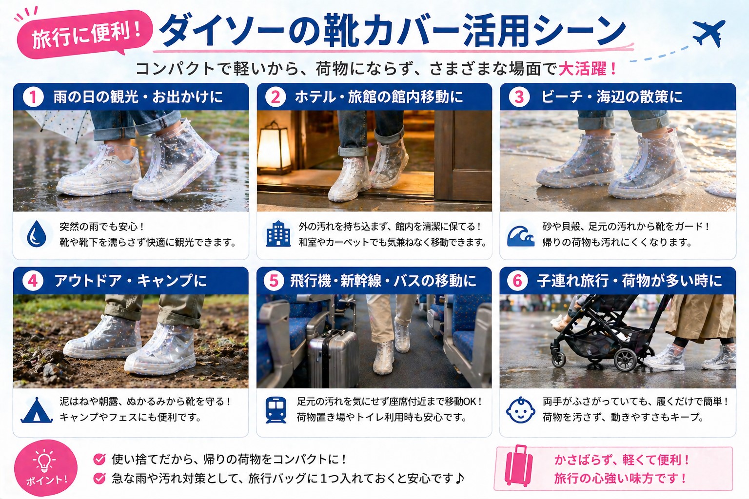 旅行に便利な活用シーン