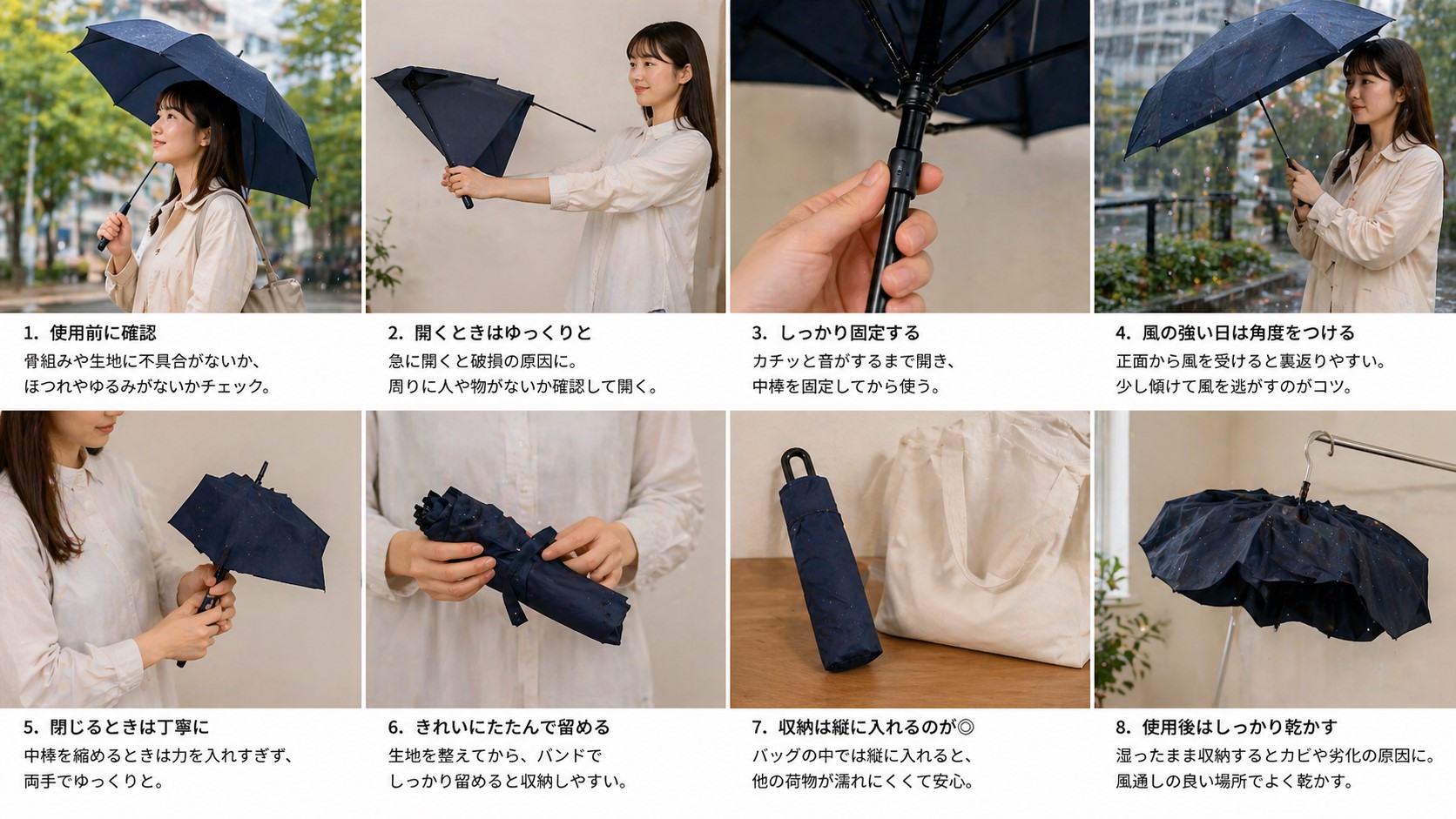 ダイソーの折りたたみ傘を上手に使うコツ