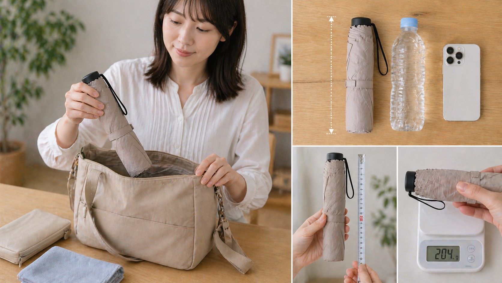 サイズと重さは旅行向きか