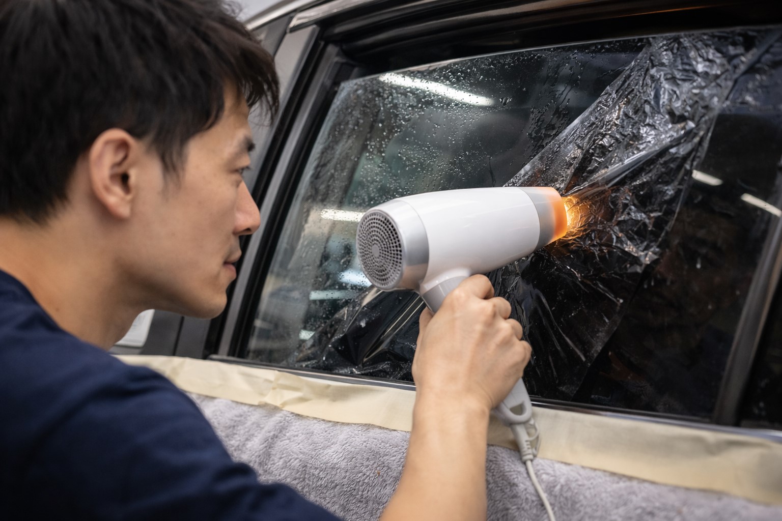 ドライヤーで温める基本手順