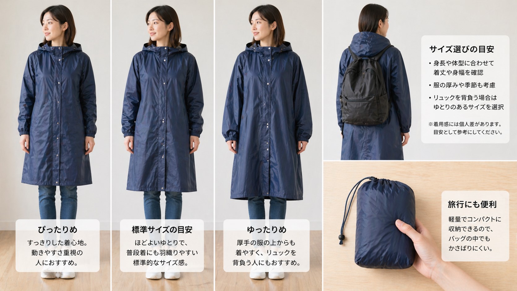 サイズと大人用の目安