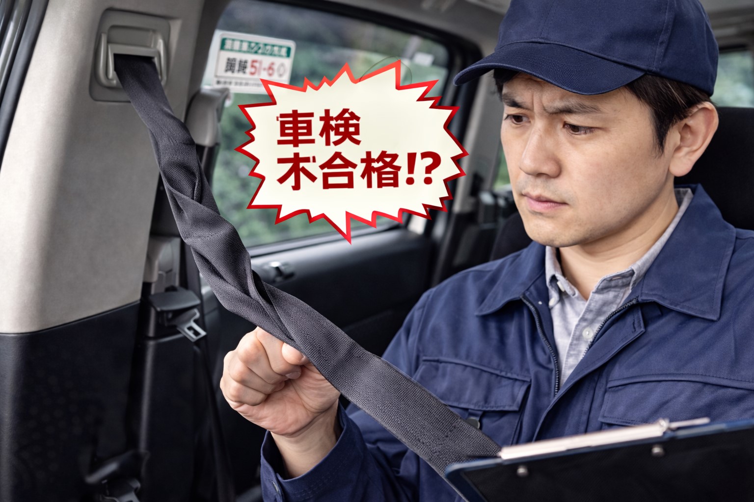 ねじれたままだと車検に通らない？