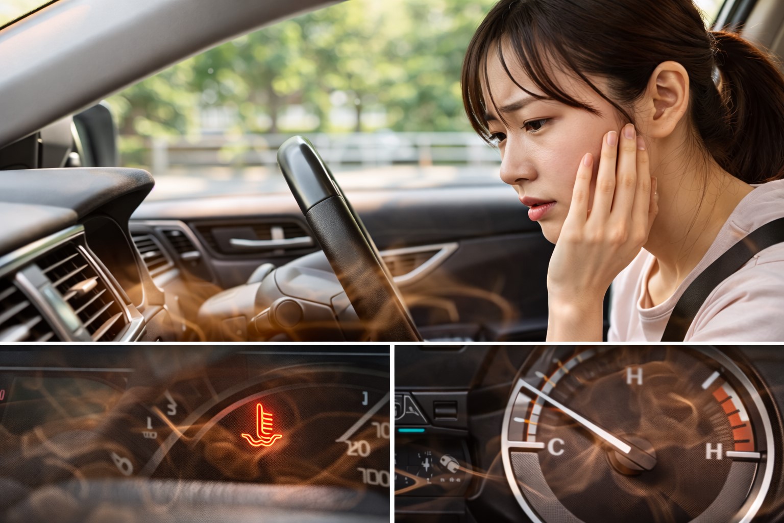 停車中に冷えない時の確認