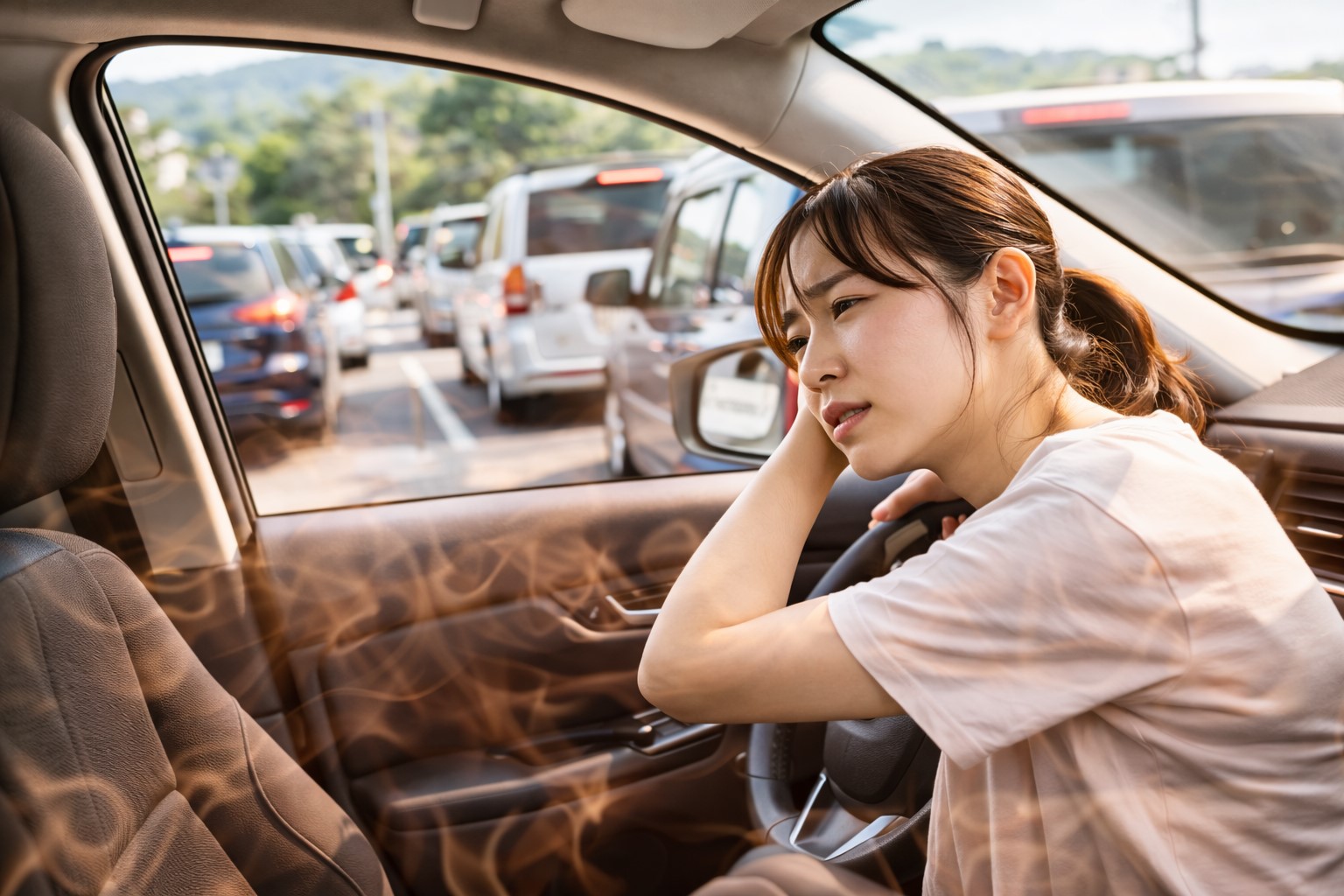 車が止まると効かない現象