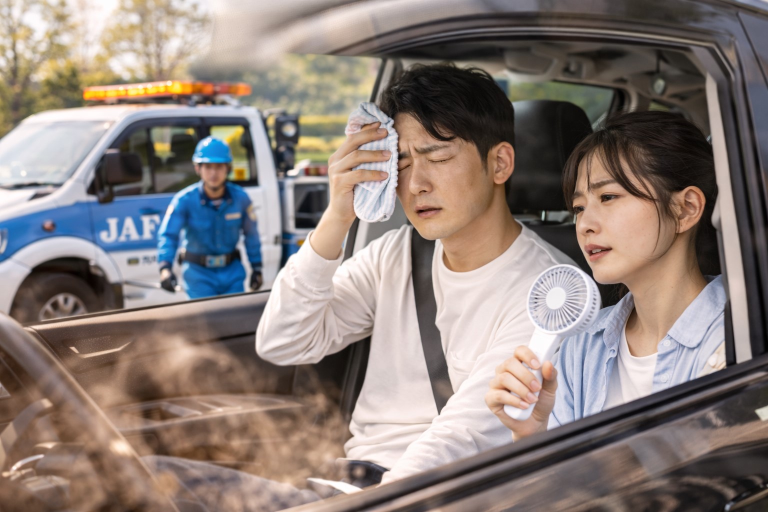 猛暑ならロードサービスも検討