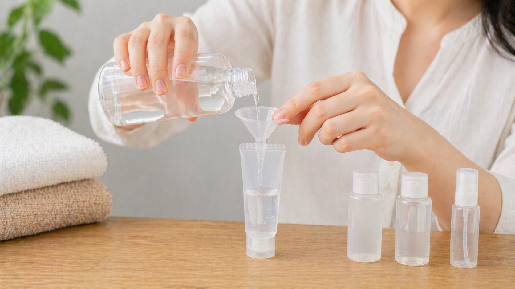 サラサラな化粧水を上手に入れるコツ