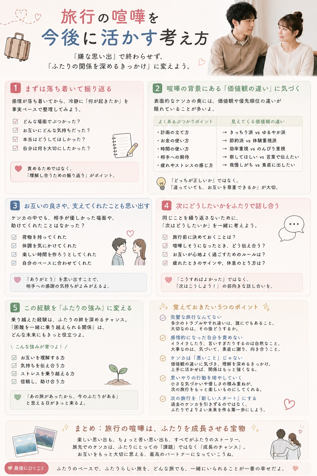 旅行の喧嘩を今後に活かす考え方