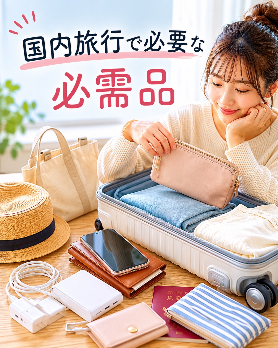 国内旅行で必要な必需品