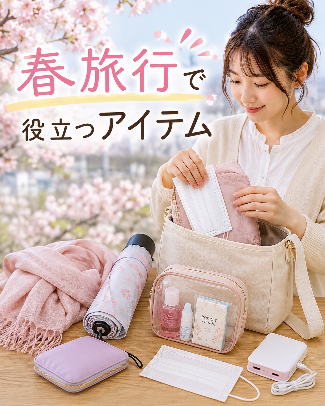 春旅行で役立つアイテム