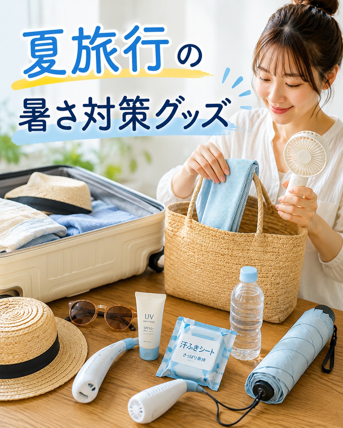 夏旅行の暑さ対策グッズ
