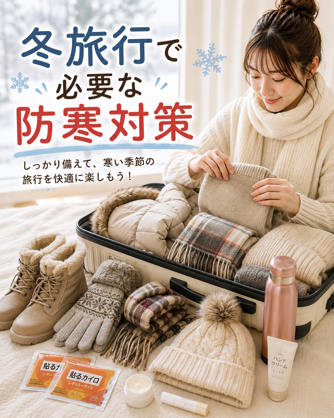冬旅行で必要な防寒対策