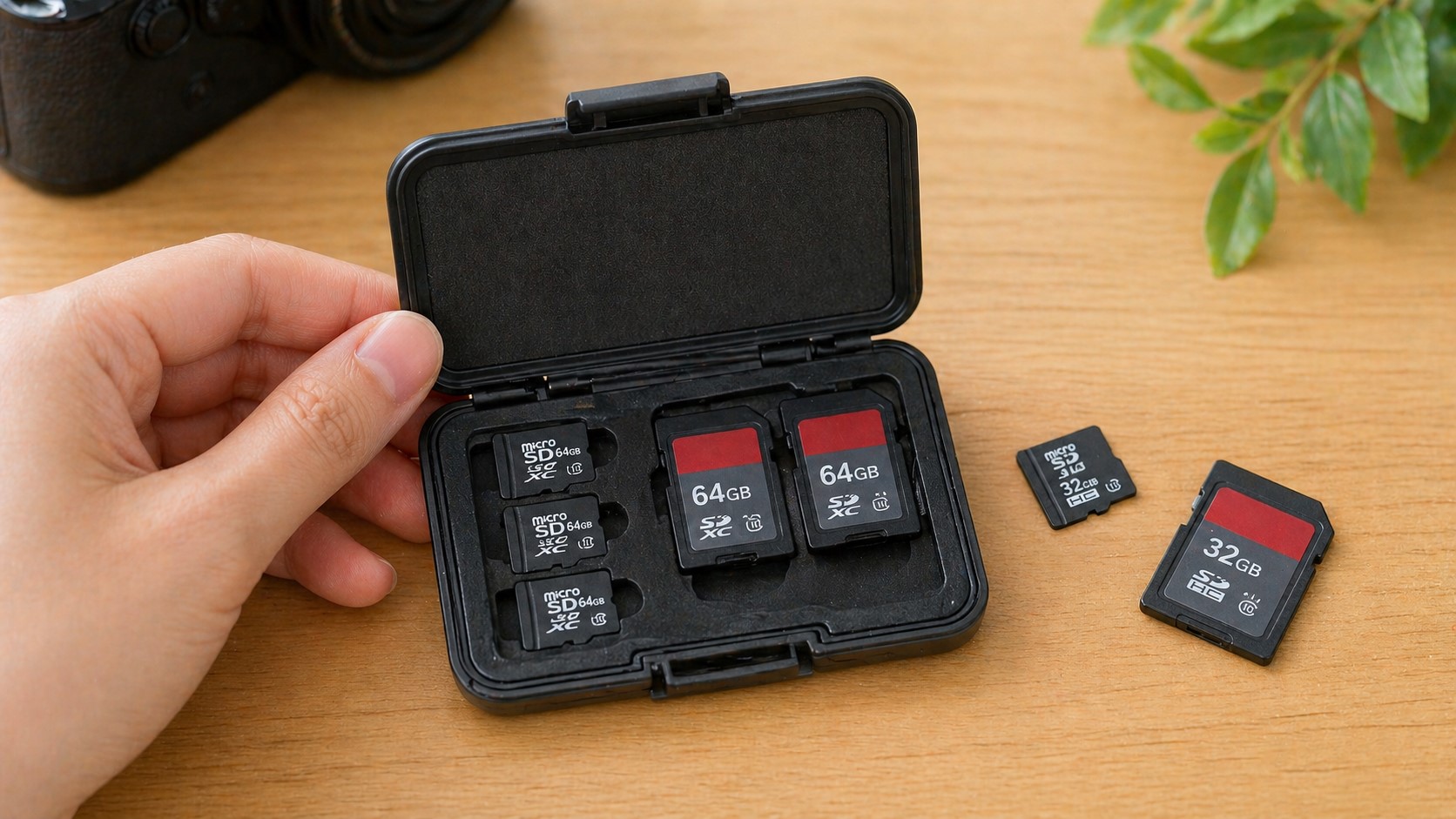 保管に便利なSDカードケース