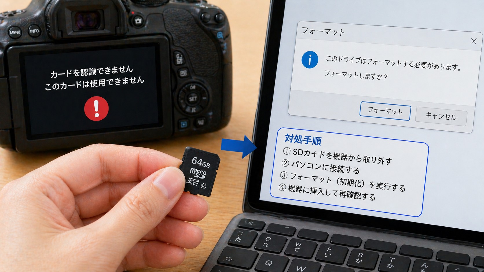 エラーが出た場合の簡単な対処法
