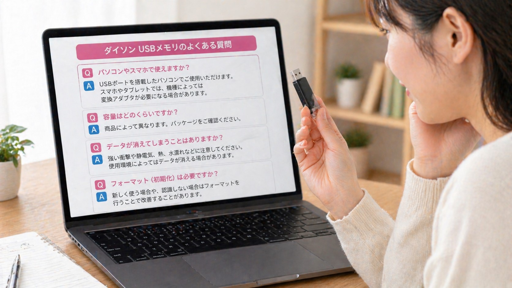 ダイソーUSBメモリのよくある質問