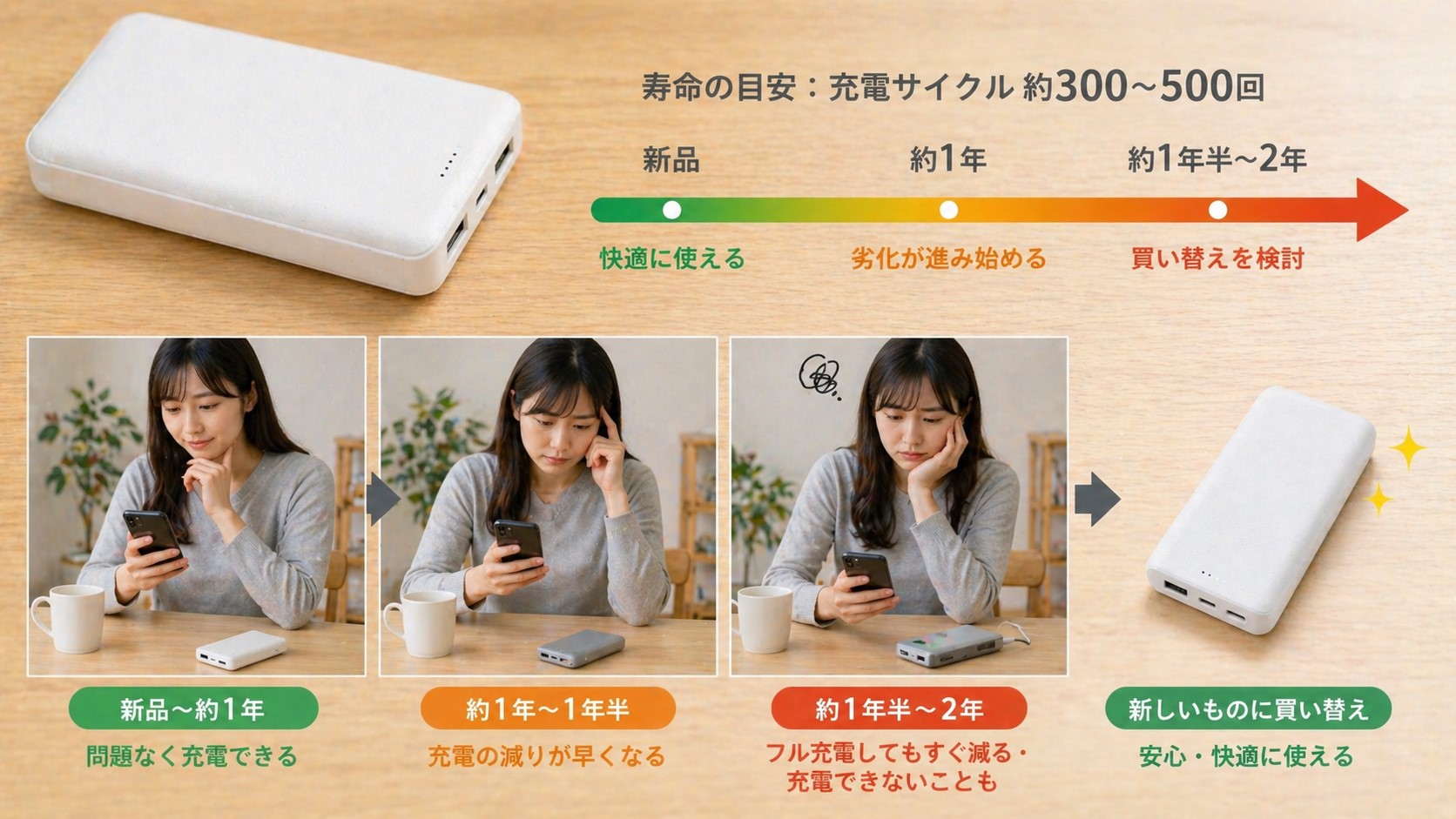 買い替え時期となる寿命の目安
