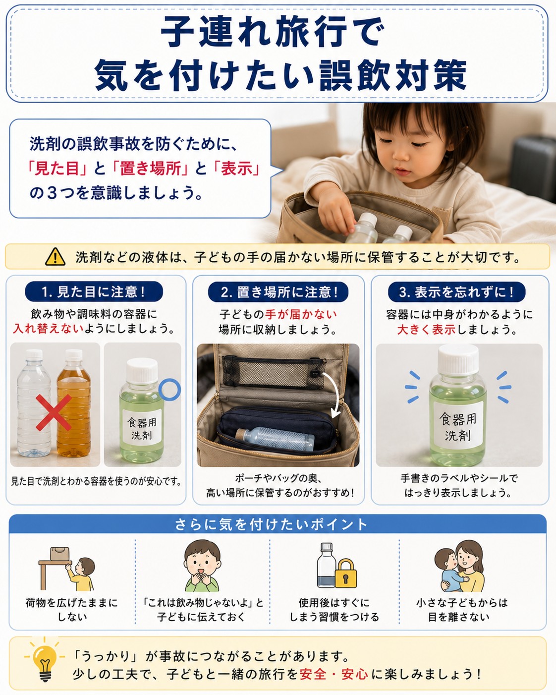 子連れ旅行で気を付けたい誤飲対策