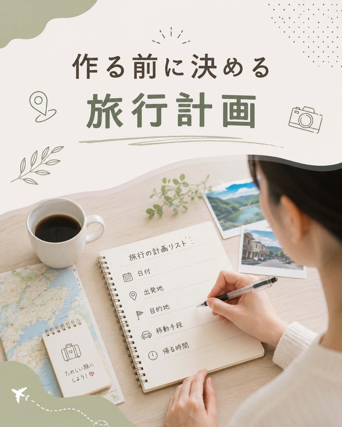 作る前に決める旅行計画