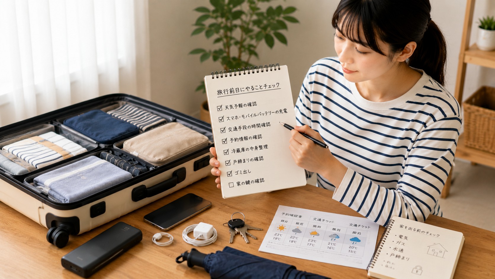 旅行前日にやることチェック