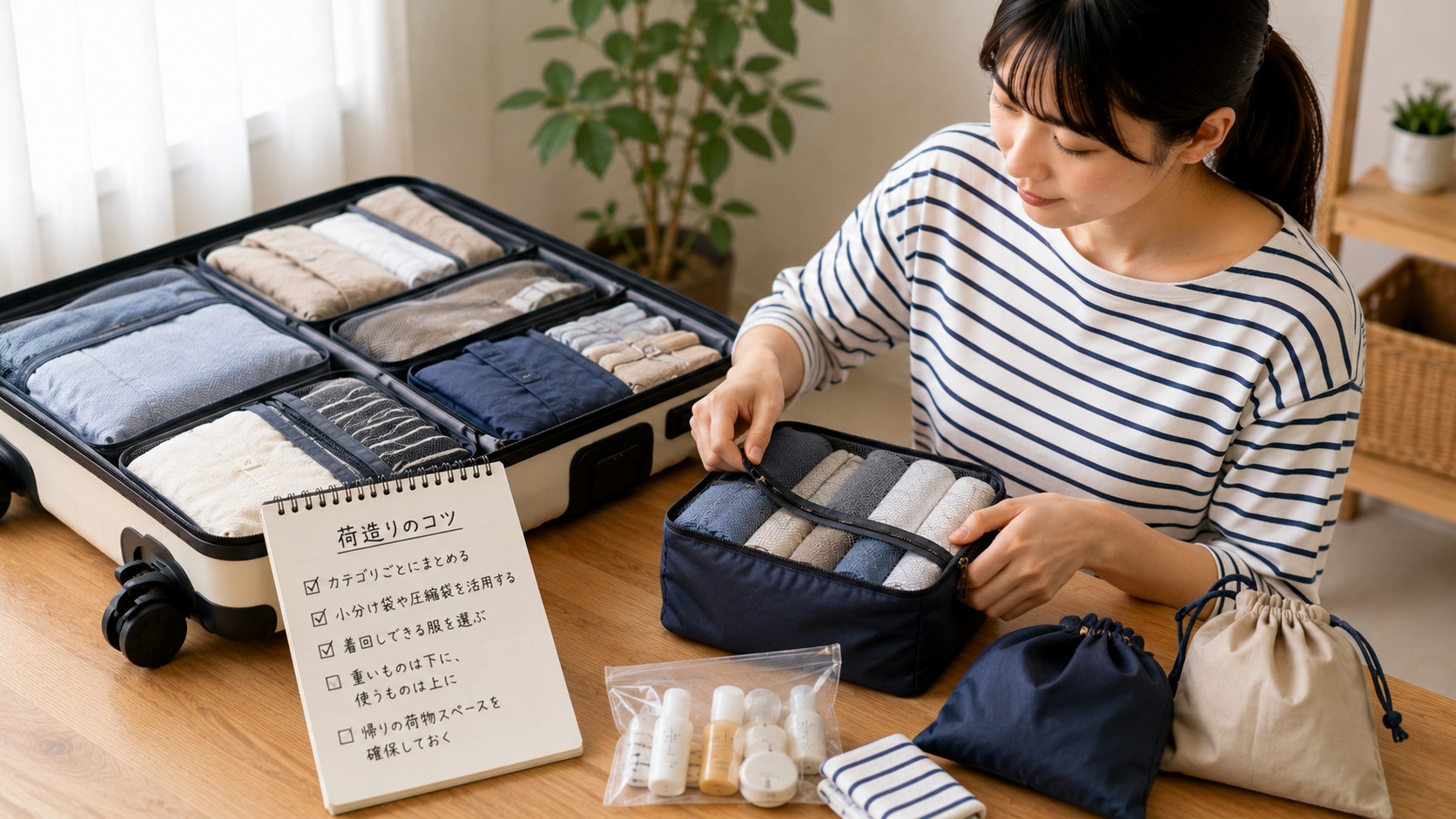 支度を楽にする荷造り術