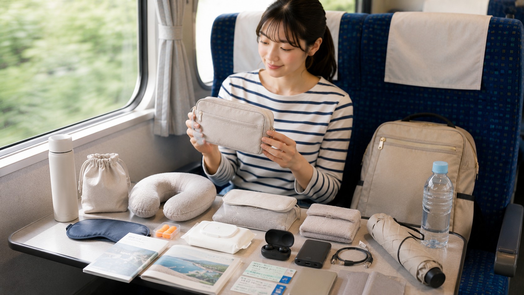 電車やバス移動の便利品