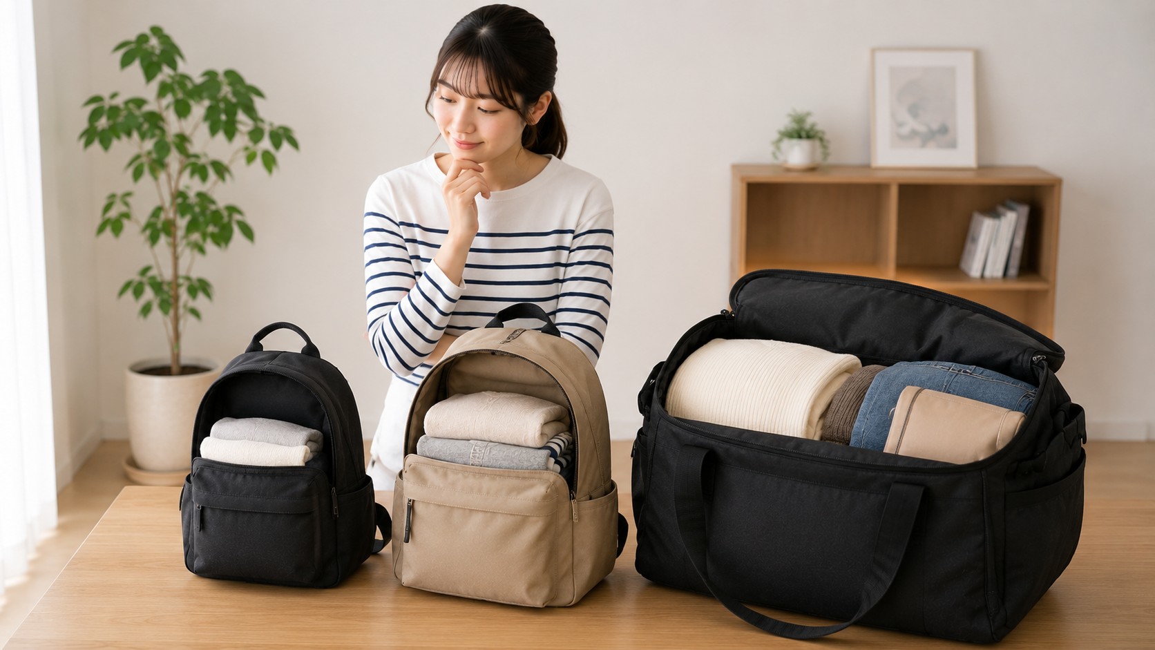リュックとバッグの選び方
