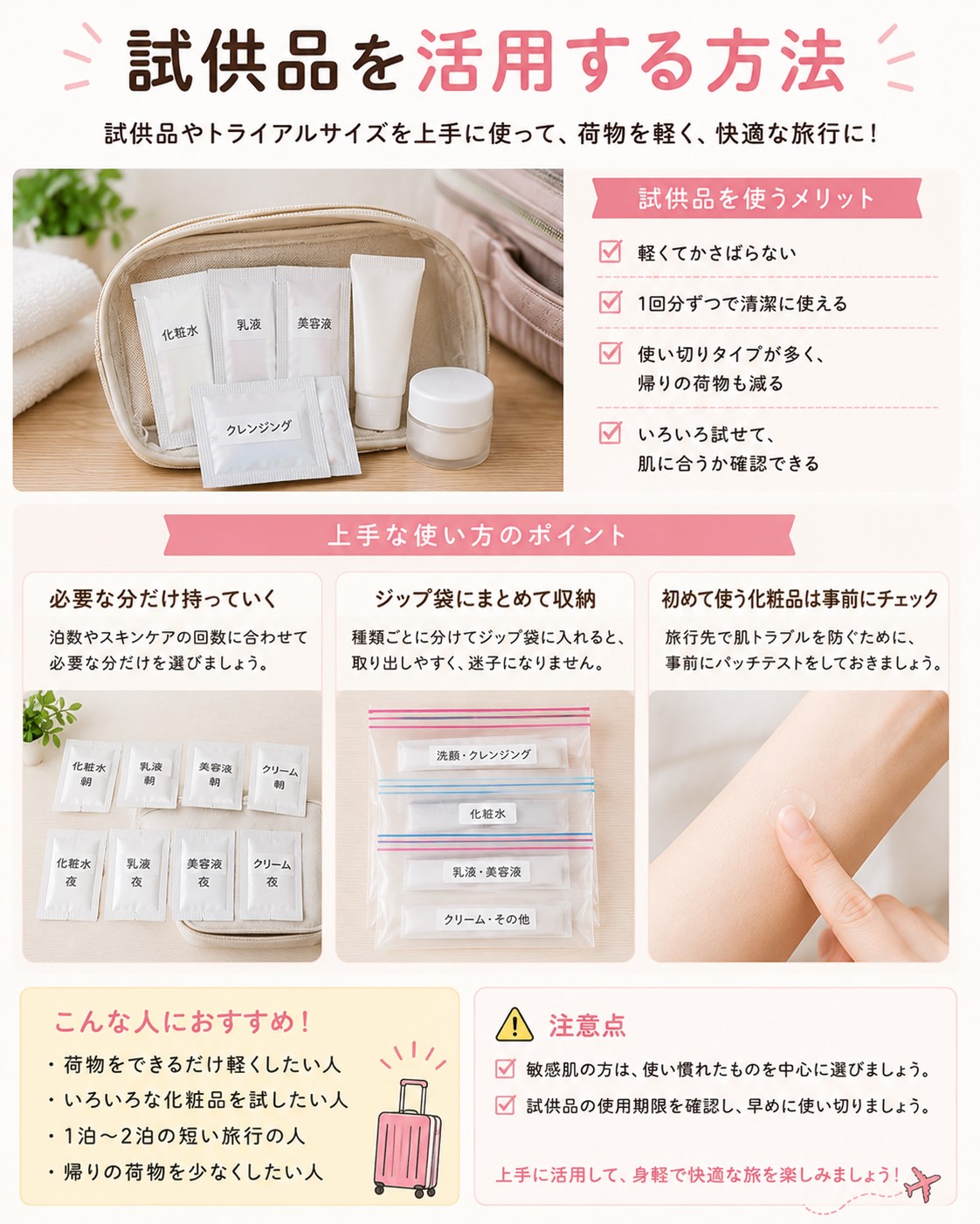 試供品を活用する方法
