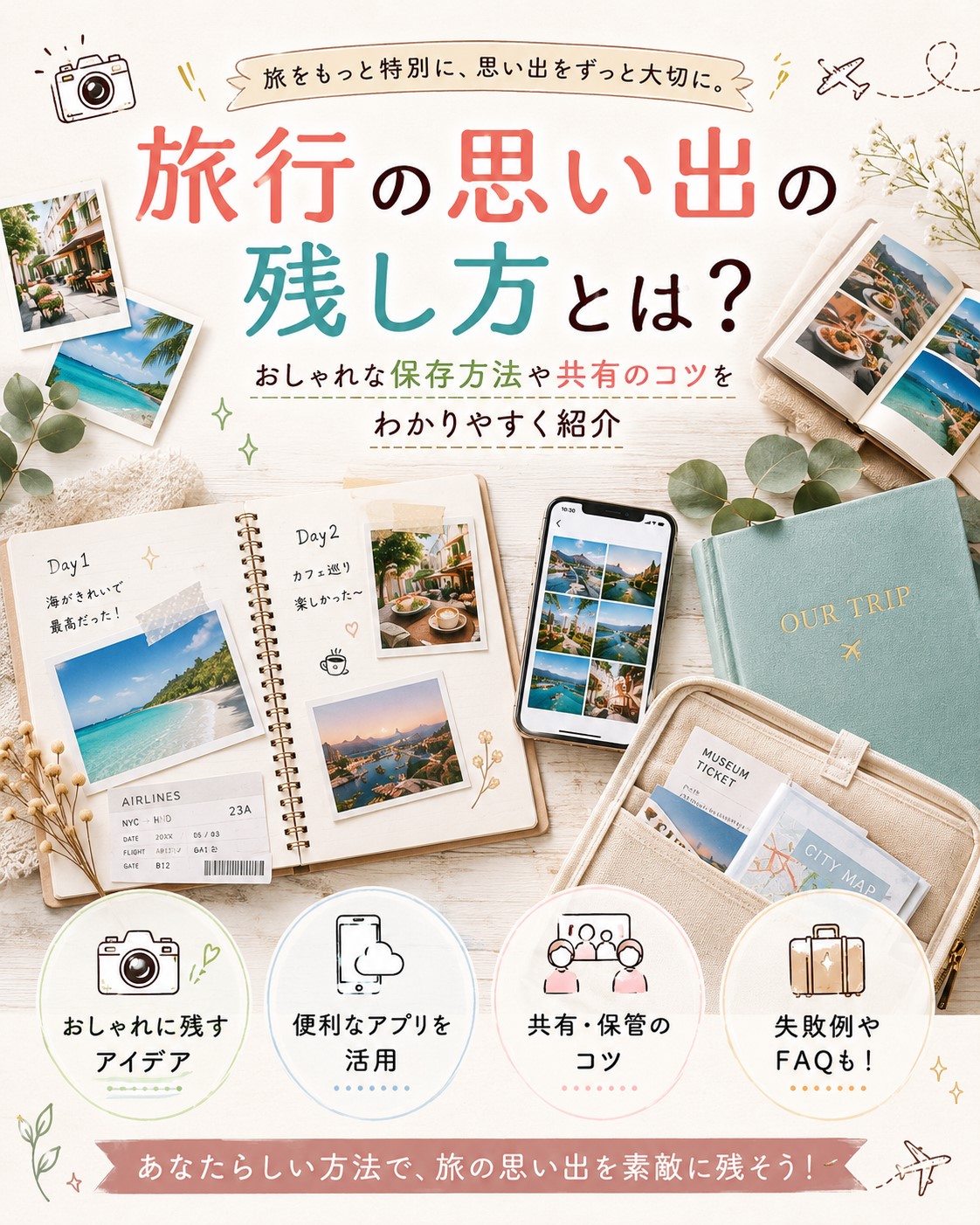 旅行の思い出の残し方を徹底解説|写真整理からフォトブック作成まで完全ガイド