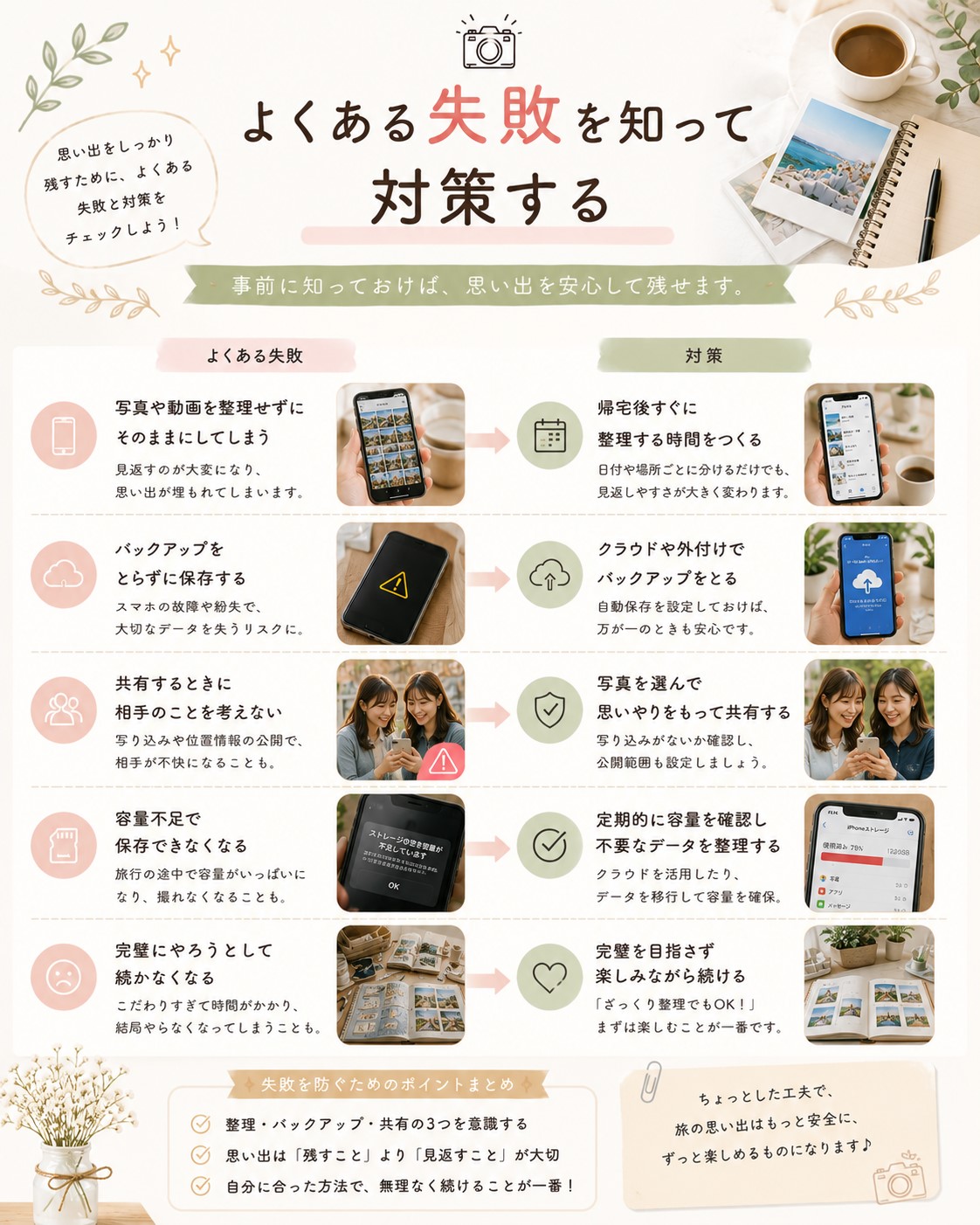 よくある失敗を知って対策する