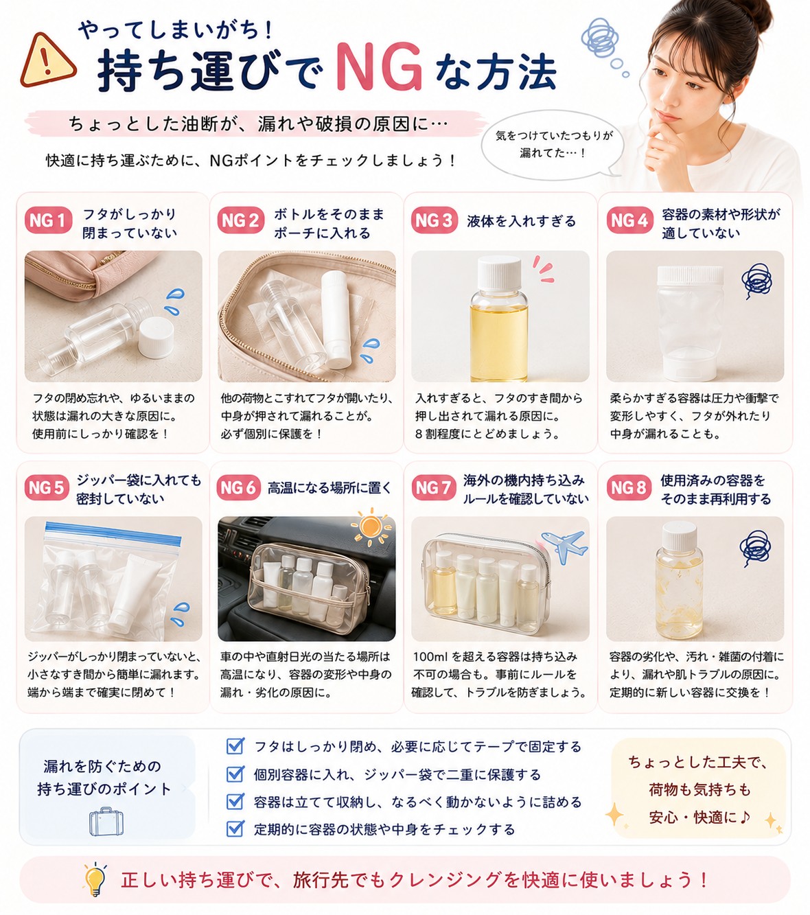 持ち運びでNGな方法