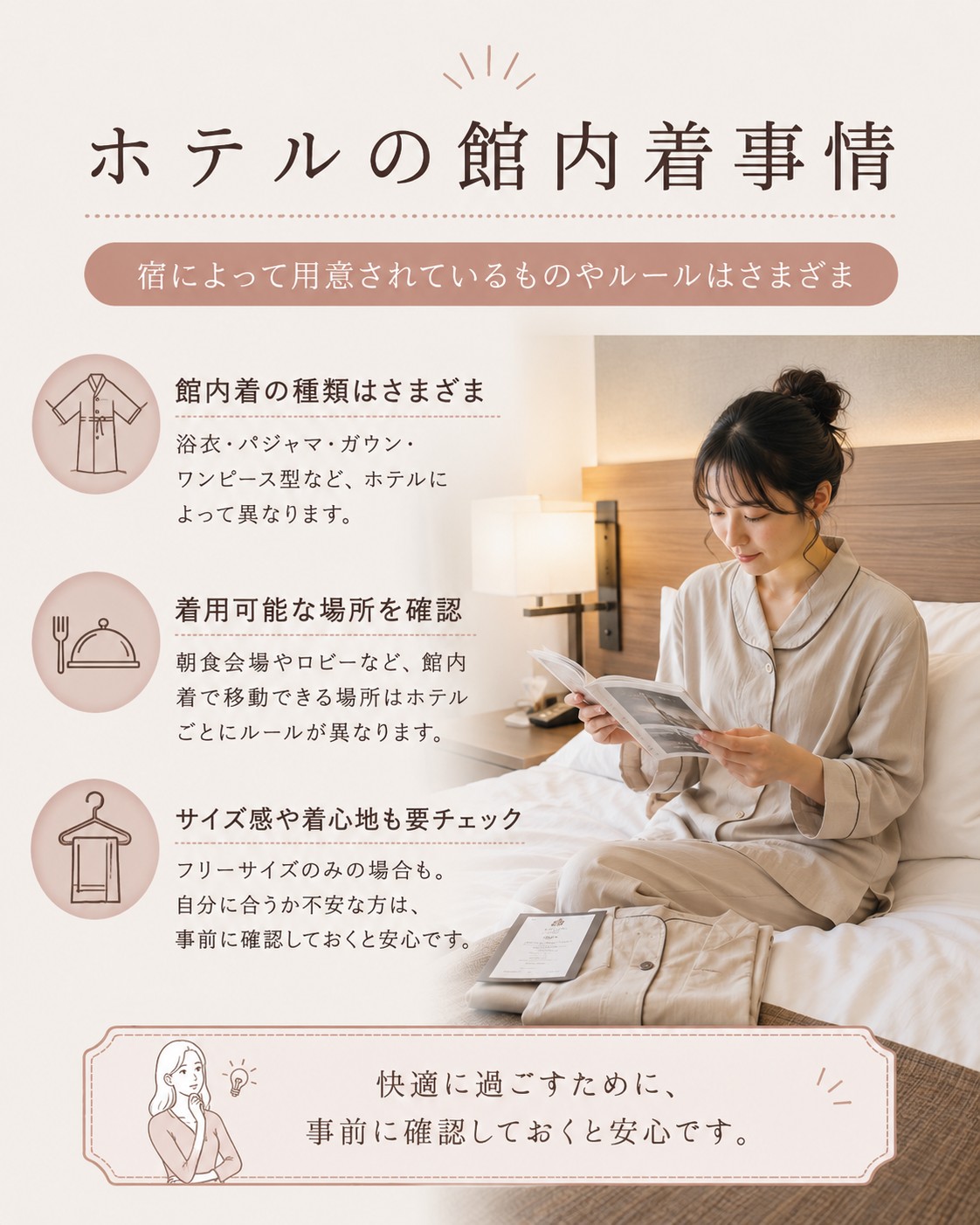ホテルの館内着事情