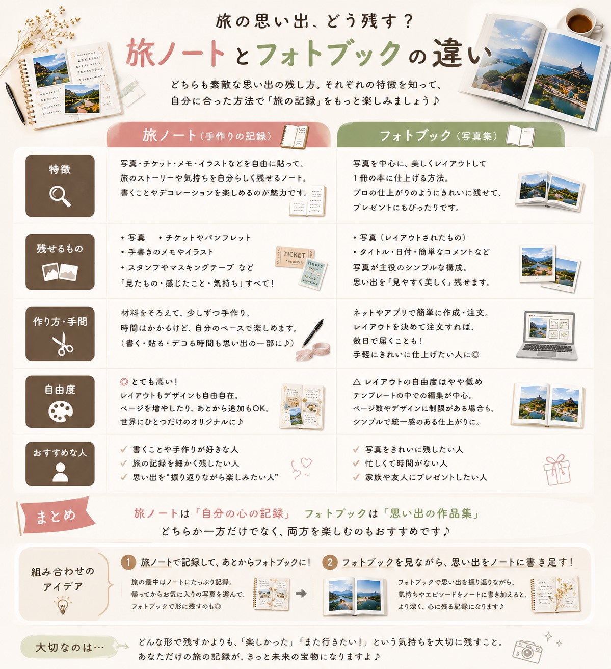 フォトブックとの違い