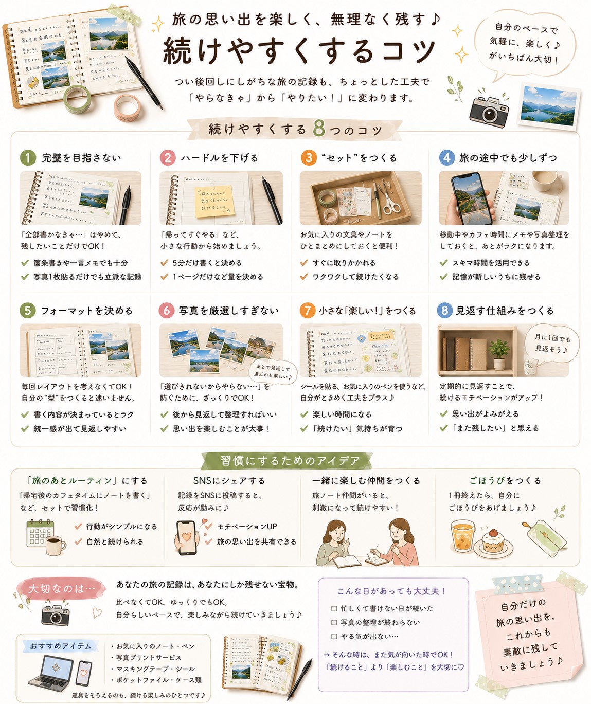 続けやすくするコツ