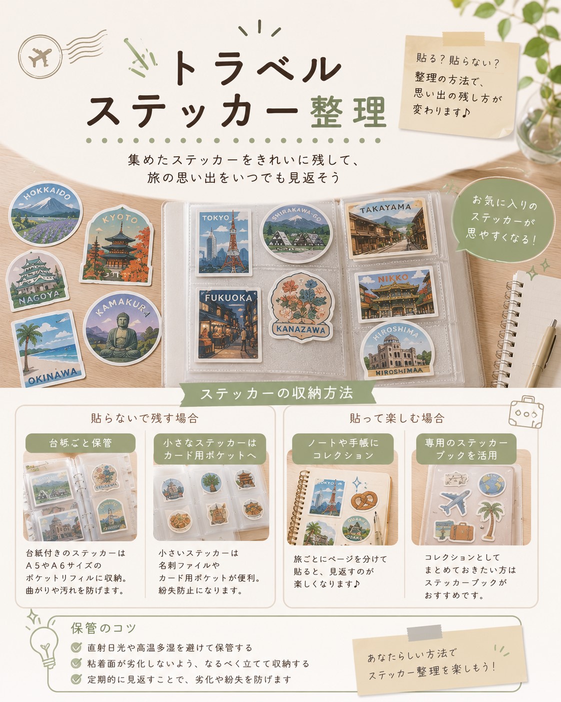 トラベルステッカー整理