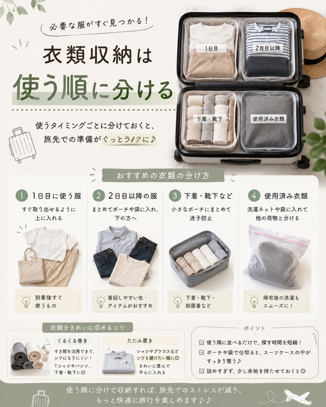 衣類収納は使う順に分ける