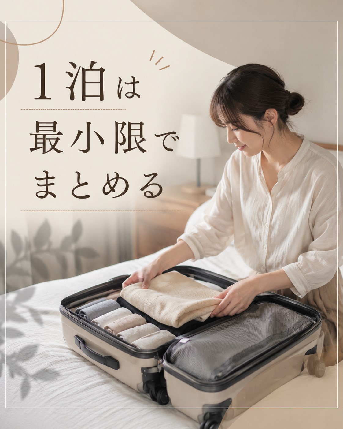 1泊は最小限でまとめる