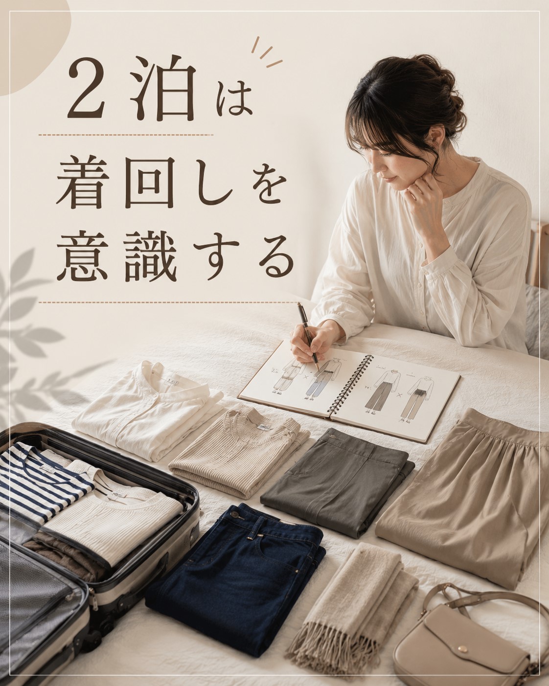 2泊は着回しを意識する