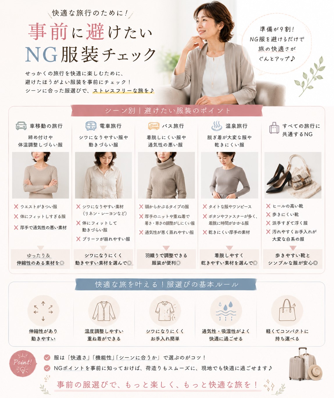 NG服装は事前に避ける
